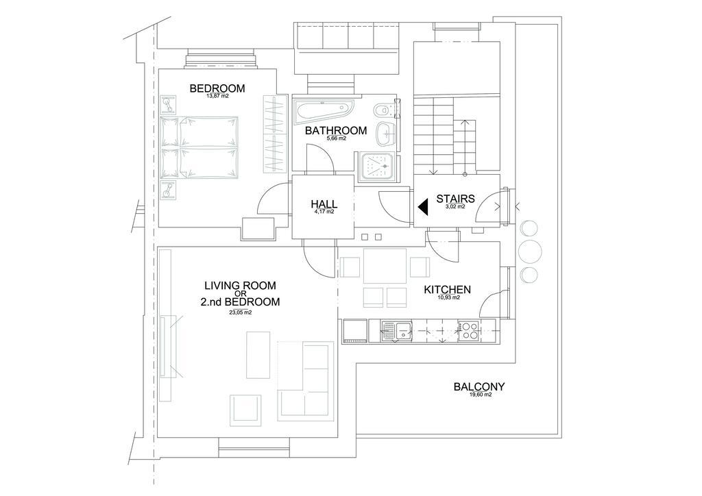 Apartment Kosatcova Praha Eksteriør bilde